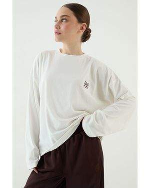 DSGN Studio Crew Neck Long Sleeve T-Shirt - Grey