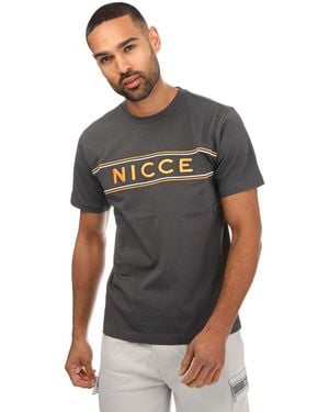 Nicce London Cedar T-Shirt - Grey