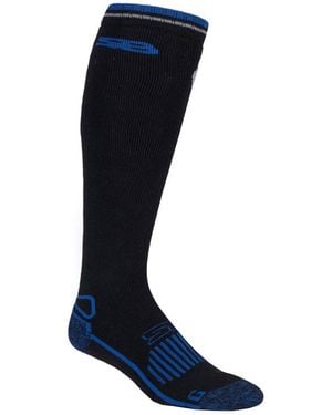 Storm Bloc Extra Long Knee High Wool Blend Thermal Boot Socks For Wellies - Blue