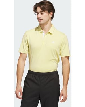 adidas Originals Drive Heather Golf Polo Shirt - Yellow