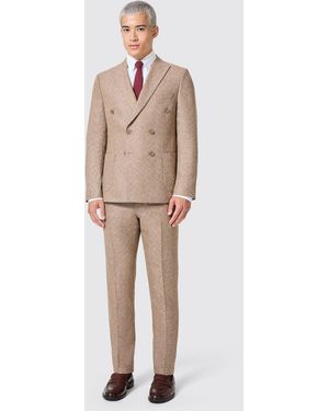 Shelby and Sons Goddard Slim Fit Trousers - Natural