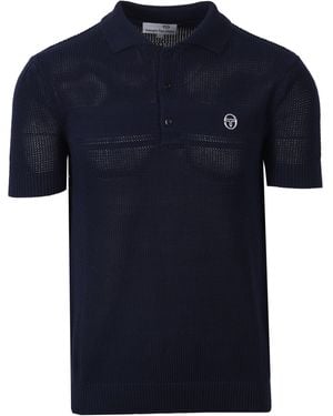 Sergio Tacchini Sabino Knitted Polo Shirt Maritime - Blue