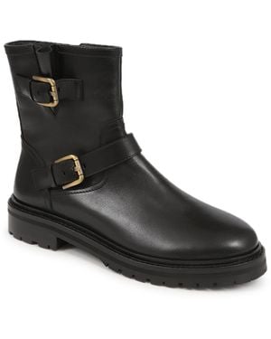 Jones Bootmaker Noosa Chunky Biker Boots - Black
