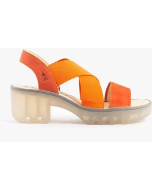 Fly London Taji502Fly Sandals Poppy Leather - Orange