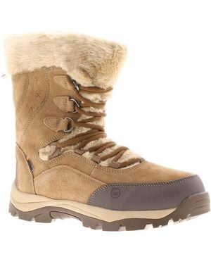 Hi-Tec Mortiz 200 Leren Wandelschoenen Voor Dames In Lichtbruin