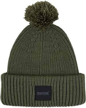 Regatta Adult Connora Pom Pom Beanie (Dark) - Green