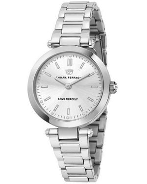 Chiara Ferragni Ladies Watch Quartz Stainless Steel - Metallic