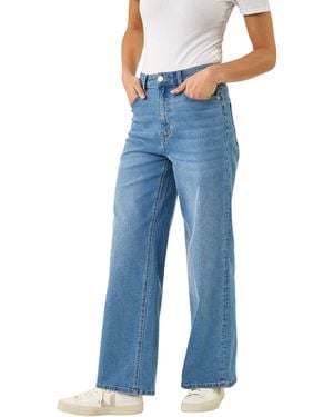 Roman Petite Wide Leg Jeans - Blue