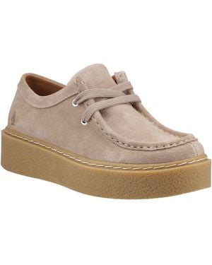 Hush Puppies Bridie Suede Leather Moccasins Shoes - Natural