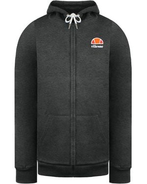 Ellesse Full Zip Up Dark Track Jacket - Black