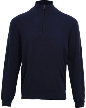 PREMIER Zip Neck Sweatshirt - Blue