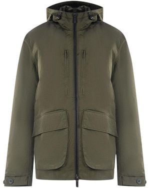 Lyle & Scott Plain Hooded Jacket - Green