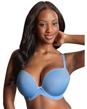 Panache 10666 Cleo By Faith Moulded Plunge Bra - Blue