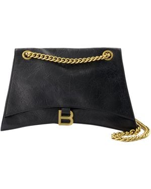 Balenciaga Crush Chain M Shoulder Bag - Black