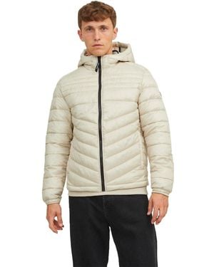 Jack & Jones Hooded Padded Jacket - Natural
