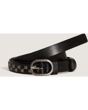 Vans Check Leather Belt - Black
