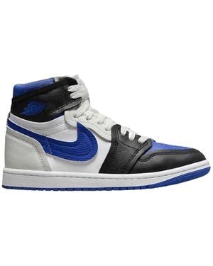 Nike Air Jordan 1 Leren Trainers /Zwart/Blauw)
