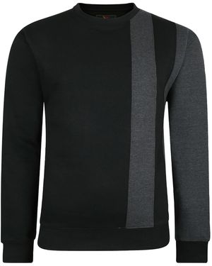Forge Fleece Sweatshirt Plus Size Long Sleeve - Black