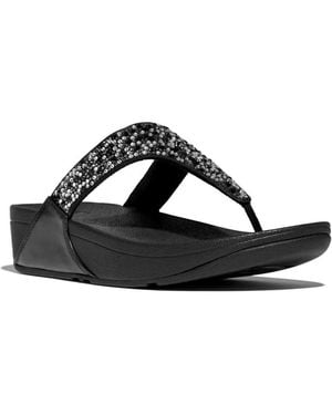 Fitflop Lulu Crystal Mix Sandals - Black