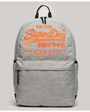 Superdry Rugzak Met Ritssluiting Bedrukt - Grijs