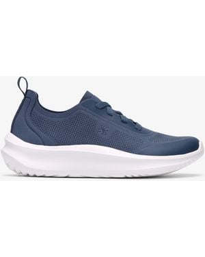 Clarks Solevana Ria Denim Trainers - Blue