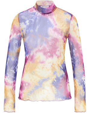 myMo Mesh Shirt Dames Paarse Lucht