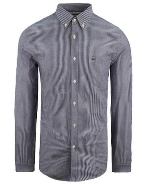 Lacoste Oxford Regular Fit Shirt Cotton - Blue