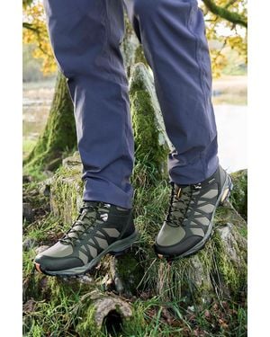 Mountain Warehouse 'Trekker Ii' Softshell Boots With Heel & Toe Bumpers Waterproof Hiking Shoes - Blue