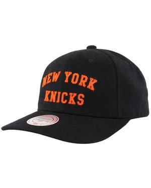 Mitchell & Ness Nba New York Knicks Hwc Felt Arch Cap Wool - Black