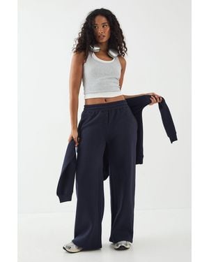 DSGN Studio Embroidery Henley Jogger - Blue