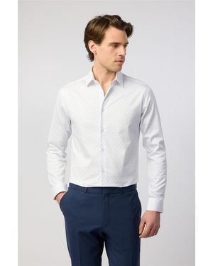 Ted Baker Long Sleeve Slim Fit Formal Shirt - White