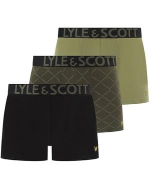 Lyle & Scott And Lucian 3Pk - Green