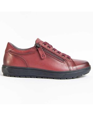 Purapiel Oxford-Sko Ailina Bordeaux - Red
