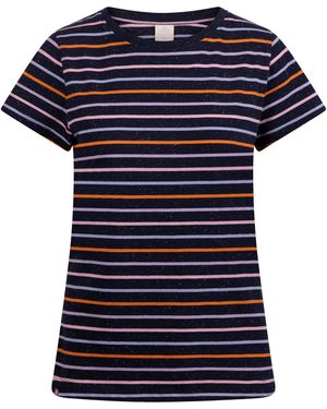 Trespass Ladies Michaela Striped T-Shirt /Multicoloured) - Blue