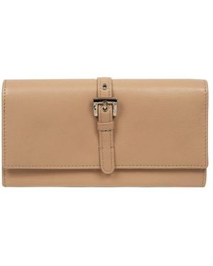NiNa Amora 'Flavia' Latte Leather Purse - Natural