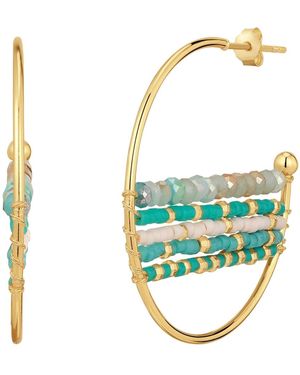 YOKOAMII Brass Earring - Blue