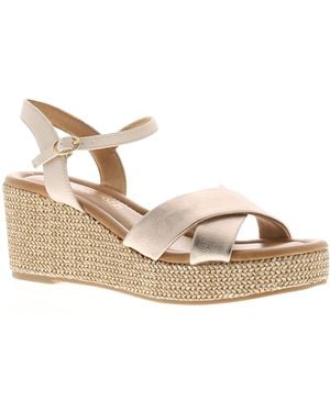 Marco Tozzi Wedge Sandals Theodora Buckle - Black