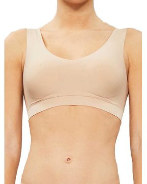 Chantelle Softstretch V-Neck Jersey Crop Top - White