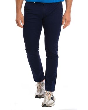 La Martina Long Trousers With Straight Cut Hems Tmt002-Tw417 - Blue