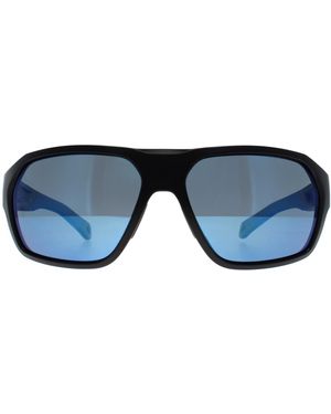Smith Wrap Matte Mirror Polarized Chromapop Deckboss - Blue