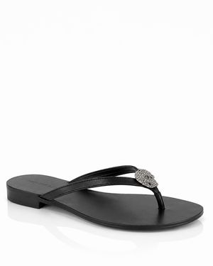 Philipp Plein Teenslippers Skull - Wit