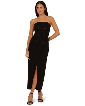 Adrianna Papell Knit Crepe Blazer Dress - Black