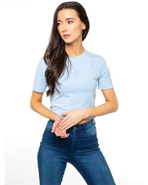 Enzo Crop Top - Blue