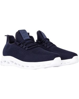 Crosshatch Trebedw Flyknit Trainers - Blue