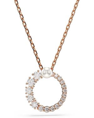 Swarovski 'Matrix' Plated Metal Necklace - Metallic