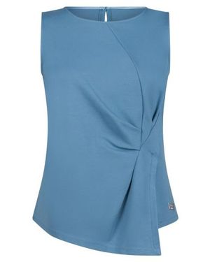 19V69 Italia by Versace Blouse Delma Raf Viscose - Blue