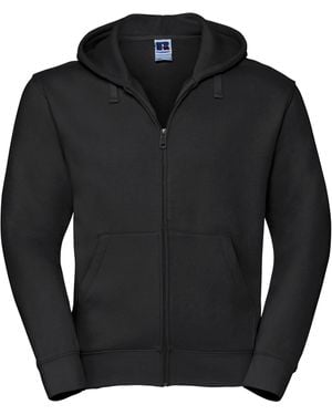 Russell Authentic Full Zip Hooded Sweatshirt Hoodie - Black
