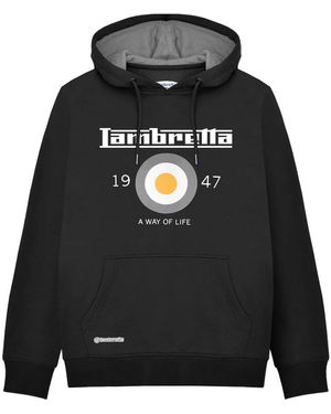 Lambretta Aw24 Target Hoodie - Black