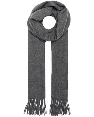 Only & Sons Large Long Soft Thick Wool Shawl Scarf - Black