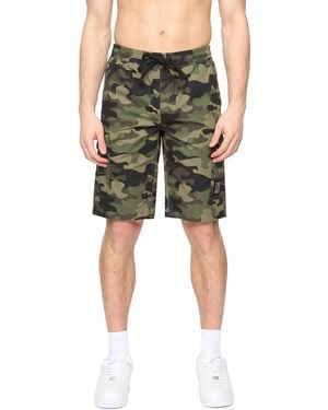 Crosshatch Camtort Camo Shorts Camo) - Green